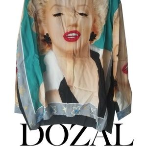 LOEWE Marilyn Monroe LS Dress shirt sz Medium NEW